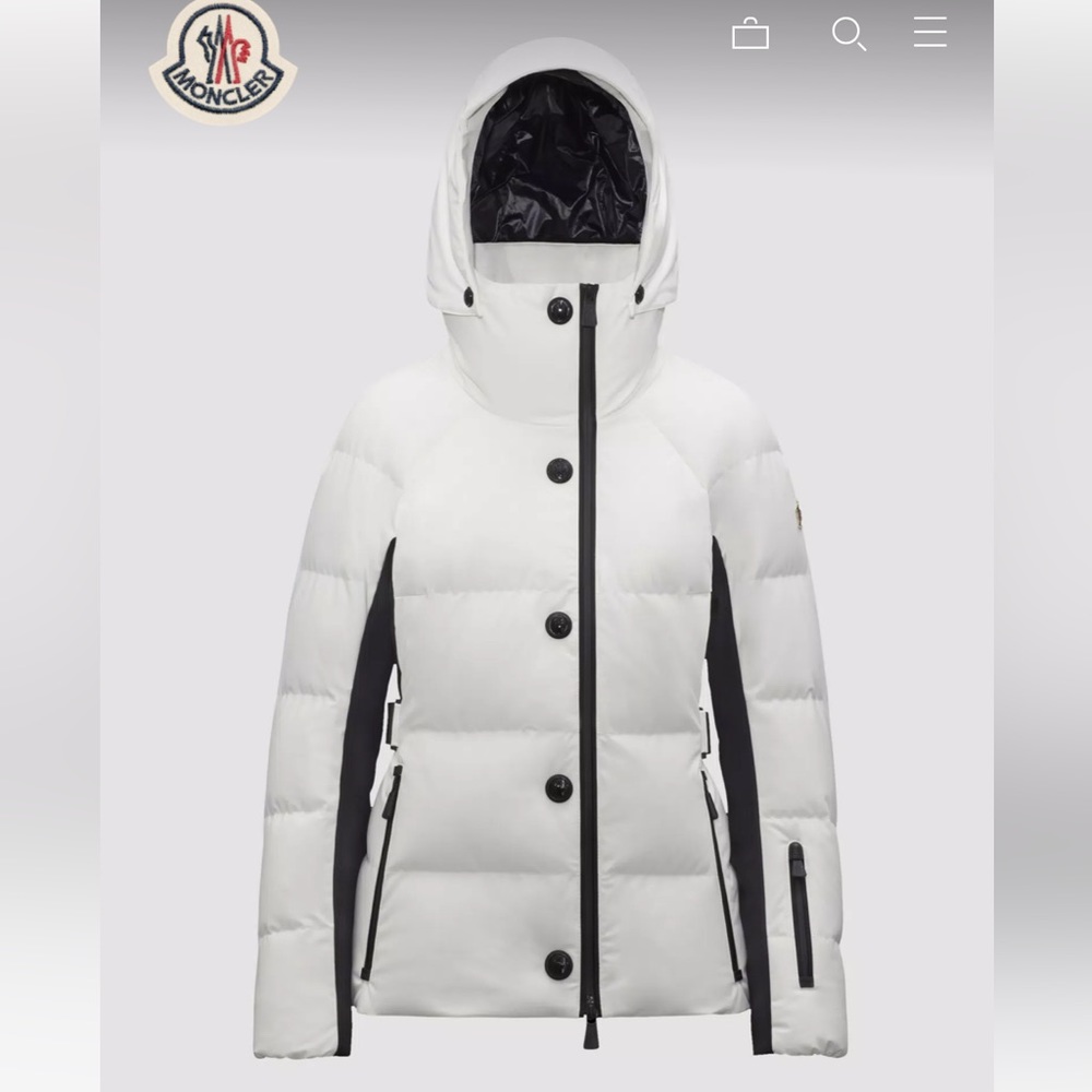 Moncler Grenoble Guyane White Ski Jacket